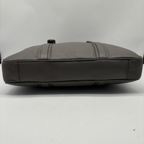 Burberry Grey Leather Briefcase photo 6