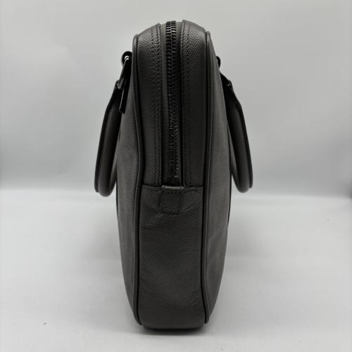 Burberry Grey Leather Briefcase photo 7