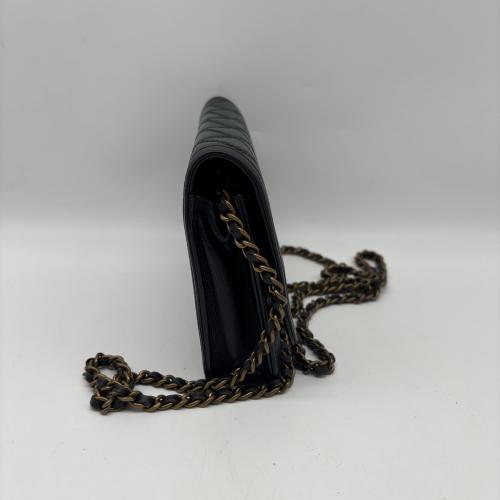 Chanel Quilted Lambskin Double Stitch Boy Wallet On Chain photo 7