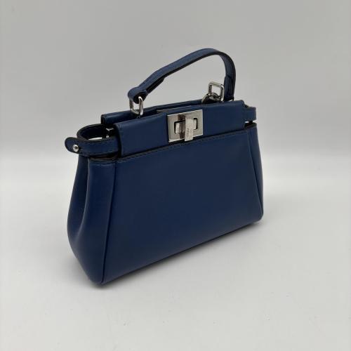 Fendi Blue Leather Peekaboo Bag photo 5