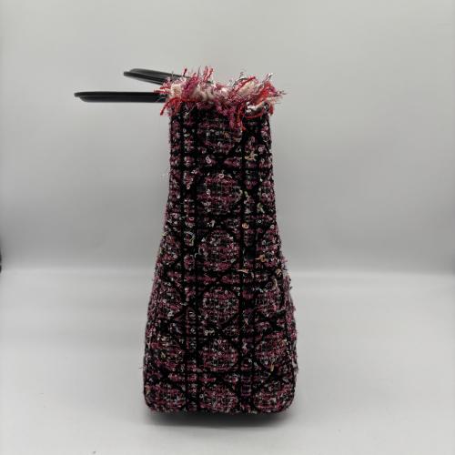 Christian Dior Tweed Cannage Fringe Lady Dior Satchel photo 7