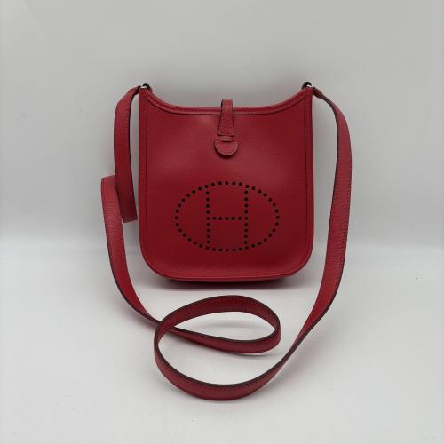 Hermès Red Evelyne Crossbody Bag