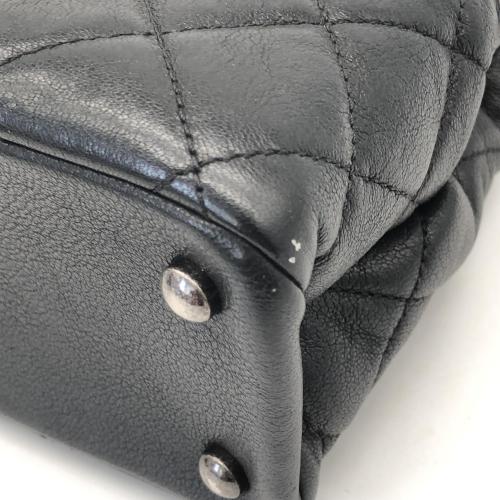 Chanel Quilted Black Leather Boy Chained Tote Bag photo 8