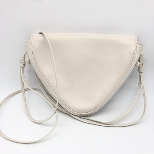 Celine White Leather Smooth Calfskin Triangle Bag photo 5