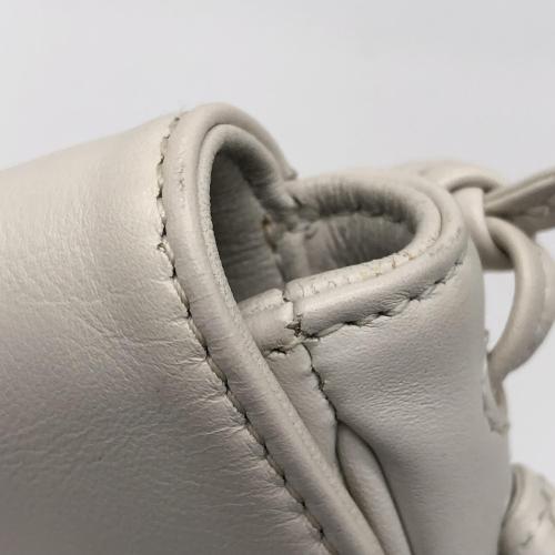 Celine White Leather Smooth Calfskin Triangle Bag photo 8