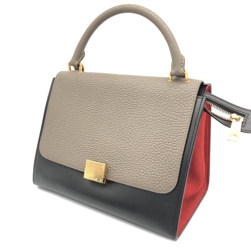 Celine Trapeze Leather Top Handle Bag photo 2