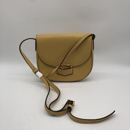 Celine Yellow Leather Trotteur Crossbody Bag