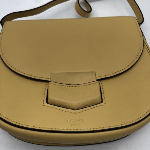 Celine Yellow Leather Trotteur Crossbody Bag photo 8
