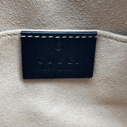 Gucci Black Textured Leather Ophidia Shoulder Bag photo 8