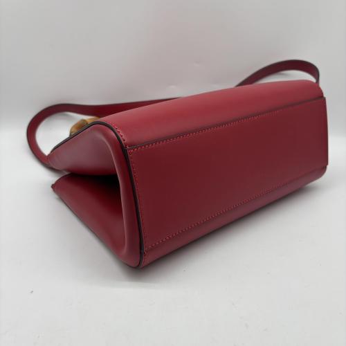 Gucci Red Leather Nymphaea Top Handle Bag photo 3