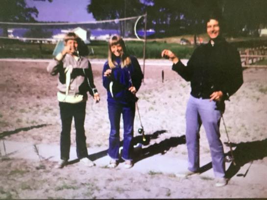 Mark, Sandy, and Sherwin with their catch of the day