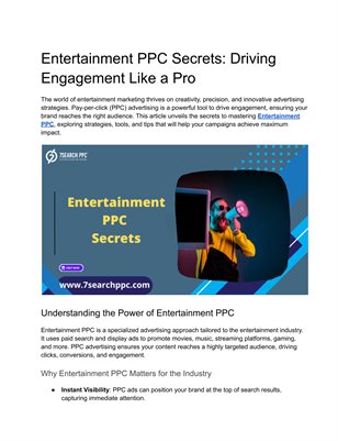 entertainment ppc