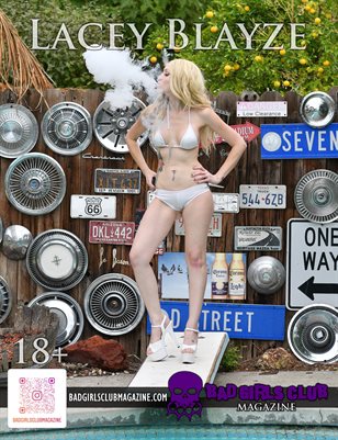 Lacey Blayze - Busty Blonde Babe Proves She's the Vape Queen by the Pool in this Sexy Shoot