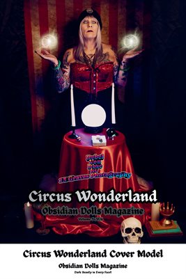 Obsidian Dolls Magazine: Circus Wonderland 2026 Volume 5 Rebel Von Rose Cover Poster