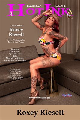 HOT INK MAGAZINE COVER POSTER - Cover Model Roxey Riesett - October 2020