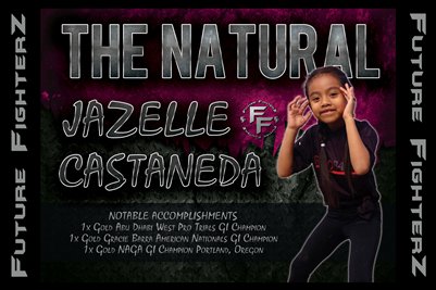 Jazelle THE NATURAL Castaneda Poster