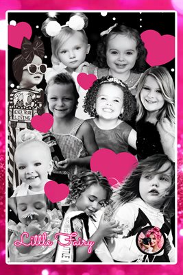 Little Fairy black and white poster