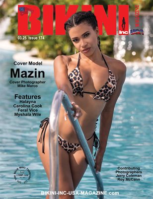 BIKINI INC USA MAGAZINE - Cover Model Mazin - March 2025
