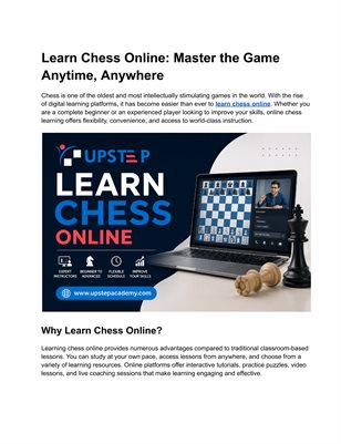 Learn Chess Online – Master Strategies & Improve Your Game