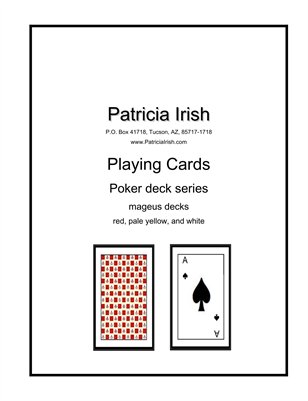 009 Patricia Irish Playing Cards mageus decks pale yellow, red, white 1