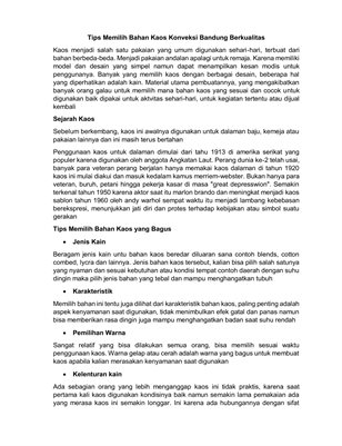 Tips Memilih Bahan Kaos Konveksi Bandung Berkualitas