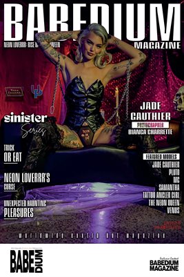 JADE GAUTHIER HALLOWEEN EDITION VOLUME FIVE - BABEDIUM MAGAZINE COVER POSTER