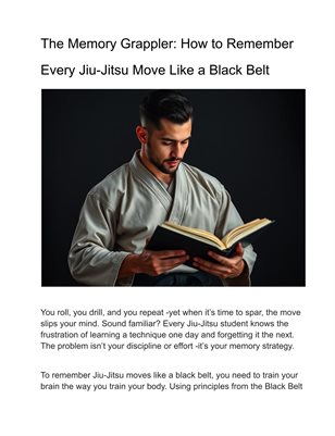 The Memory Grappler: How to Remember Every Jiu-Jitsu Move Like a Black Belt
