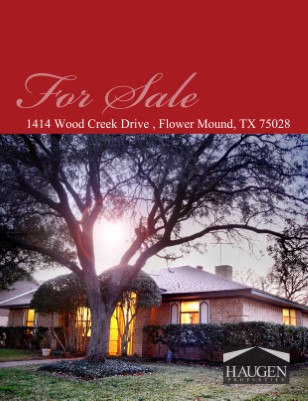 Haugen Properties - 1414 Wood Creek Drive, Flower Mound,  Texas 75028