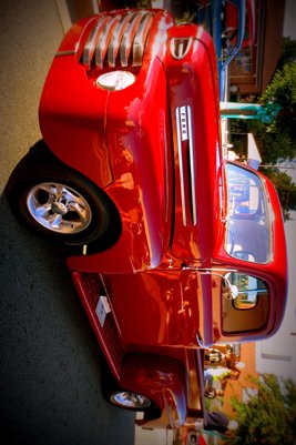Poster: Classic Red Ford Pick up