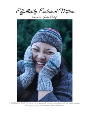 Effortlessly Embossed Mittens