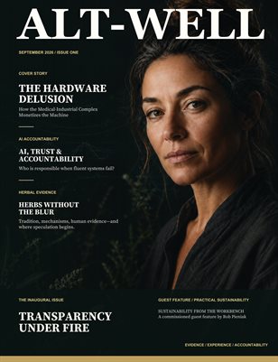 Alt-Well — Issue One: Transparency Under Fire (September 2026)