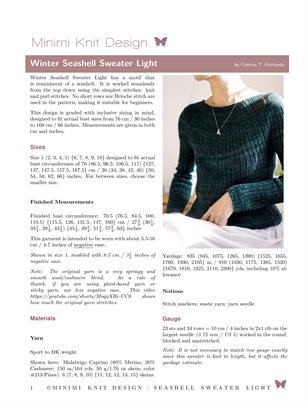 Winter Seashell Sweater Light