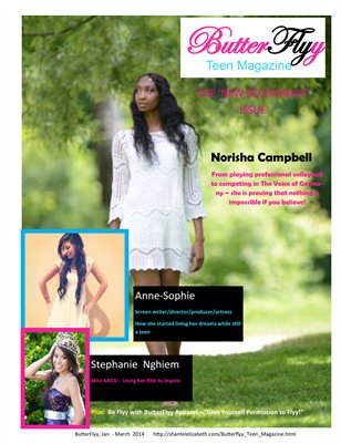 ButterFlyy Teen Magazine - Jan. - March 2014