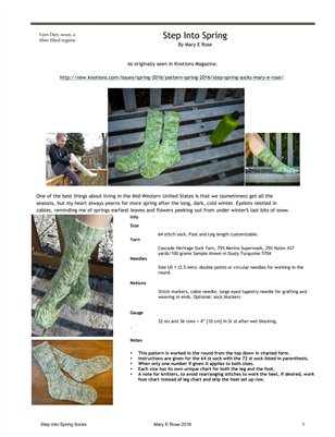 Step Into Spring Socks