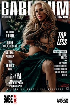 KAYLEE BARBIE TOPLESS EDITION - BABEDIUM MAGAZINE COVER POSTER