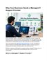 Why Your Business Needs a Managed IT Support Provider