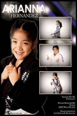 Arianna Hernandez Purple Stripe - Poster