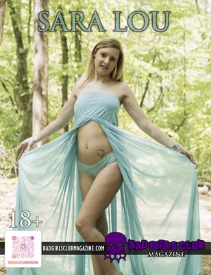 Sara Lou in Blue and Pregnant Too - Busty Fan Favorite Blonde Babe Shows Off Her Belly Bump in a Creek