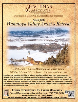 Wahatoya Valley Artist's Retreat Brochure
