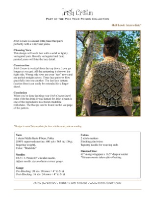 Irish Cream Shawlette