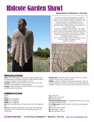 Hidcote Garden Shawl