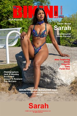 BIKINI INC USA MAGAZINE COVER POSTER - Cover Model Sarah - September 2026