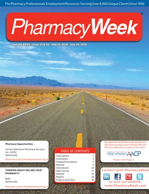 Pharmacy Week, Volume XXVII - Issue 25 & 26 - July 15, 2018 - July 28, 2018