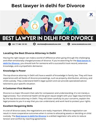 Best lawyer in delhi for Divorce
