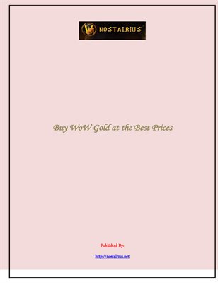 Buy WoW Gold at the Best Prices