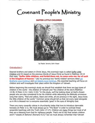 Suffer Little Children