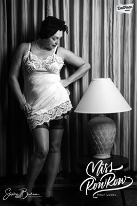 Miss Row Row - Black & White Edition - Poster