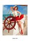 Sailor Girl Pinup at the wheel