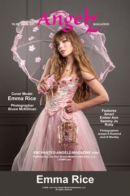 ENCHANTED ANGELZ MAGAZINE COVER POSTER - Cover Model Emma Rice - October 2026