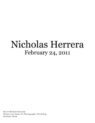 Nicholas Herrera February 24, 2011 by students of David Michael Kennedy